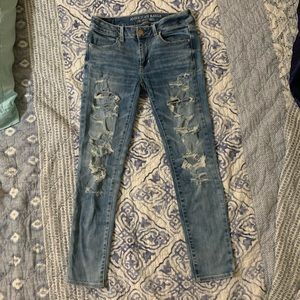 super stretch jegging ankle jeans